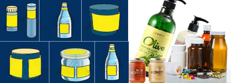 T màquina automàtica d'etiquetatge de contenidors rodona de tipus vertical