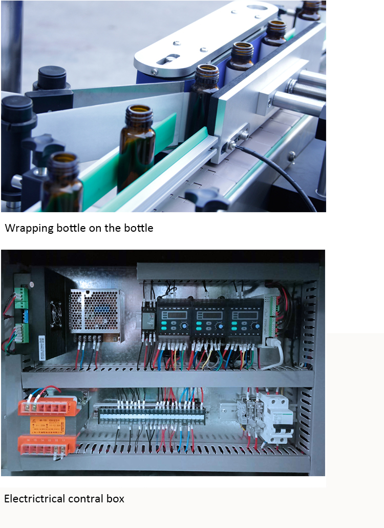 Etiquetadora automàtica d'embolcall d'ampolles