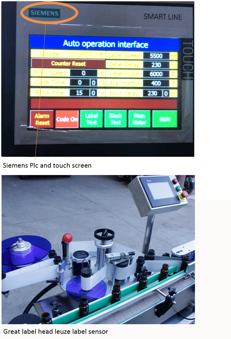 Etiquetadora automàtica d'embolcall d'ampolles