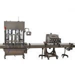 Màquina de tancament i segellat per arxivar una ampolla peristàltica de la bomba